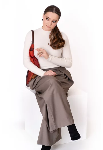 Pantalon elegant grej