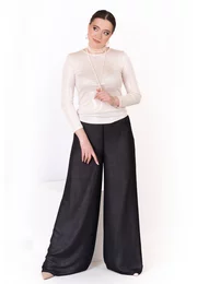 Pantalon elegant silver touch