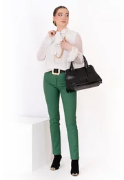 Pantalon office conic verde