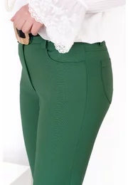 Pantalon office evazat verde