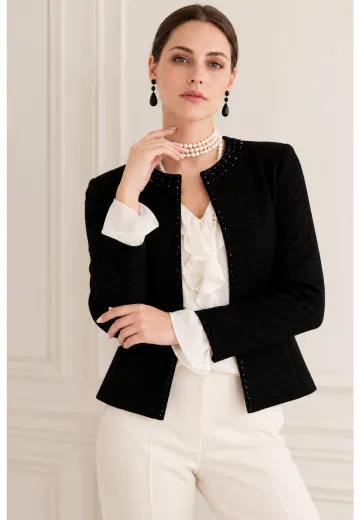 Jerseu elegant glam night din tricot cu lurex
