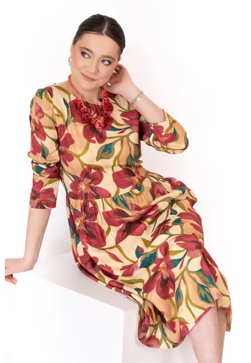 Rochie bloom garden cu buzunare