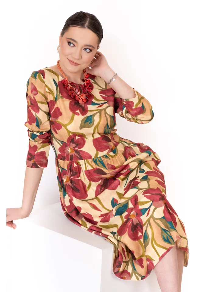 Rochie bloom garden cu buzunare