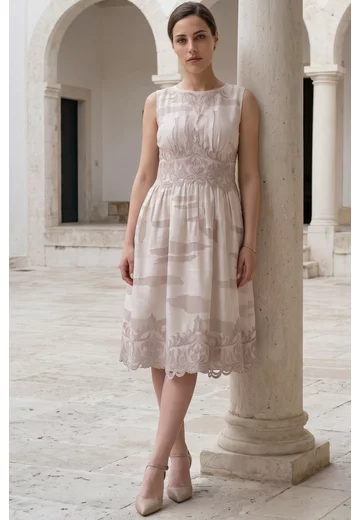Rochie de gala cu detalii glittery rose silver