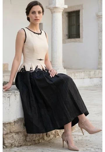 Rochie de gala rafined eclipse din organza glittery