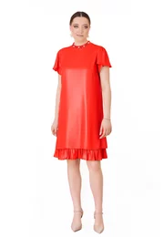 Rochie de gala red poppie din voal glittery