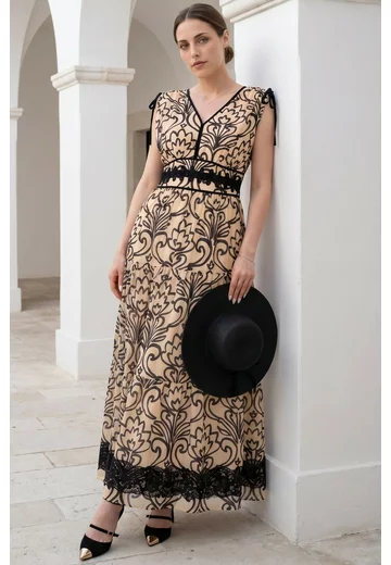 Rochie de vara desert din bumbac subtire vaporos