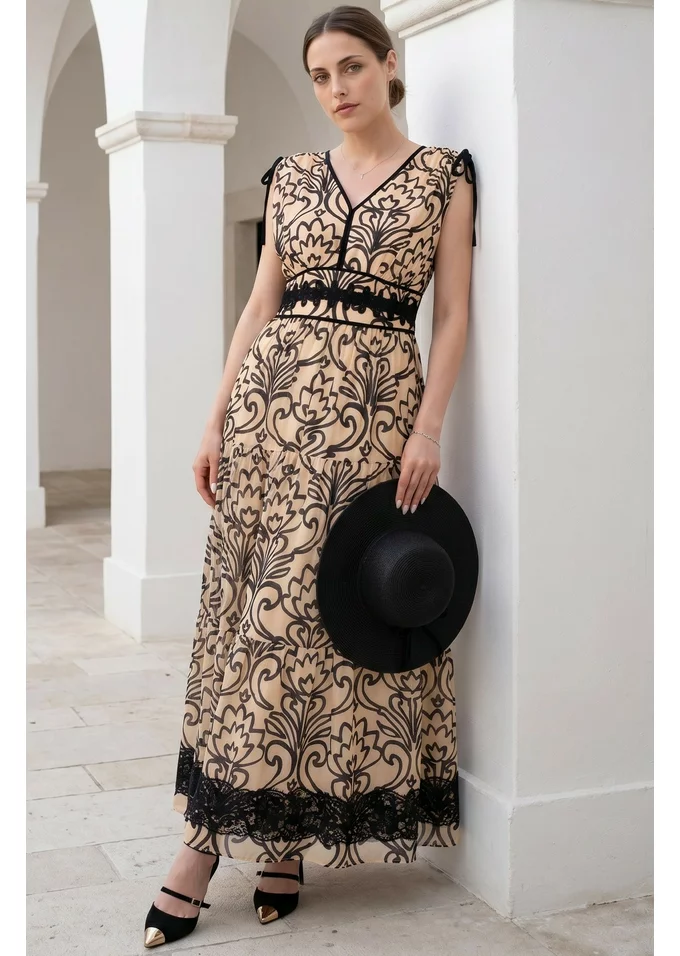 Rochie de vara desert din bumbac subtire vaporos