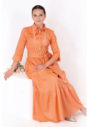 Rochie de zi Modern Orange