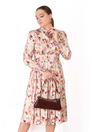 Rochie falling grace din vascoza accesorizata cu snur si strasuri