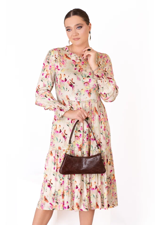 Rochie falling grace din vascoza accesorizata cu  strasuri