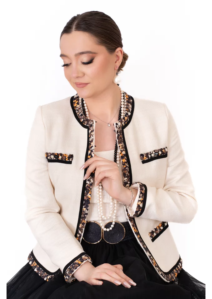 Sacou elegant cream kaleidoscope
