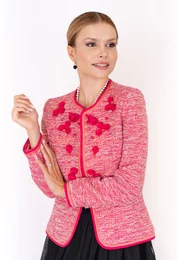 Sacou Pink Fusion cu flori