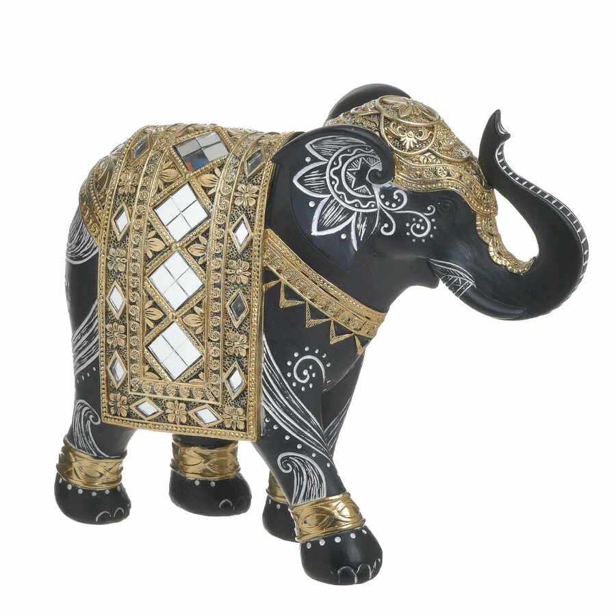 Elephant Trunk Decoratiune elefant mediu, Polirasina, Ngru