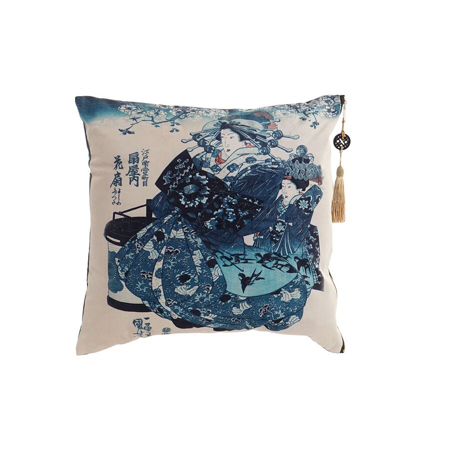 Japanese Perna decorativa, Textil, Albastru