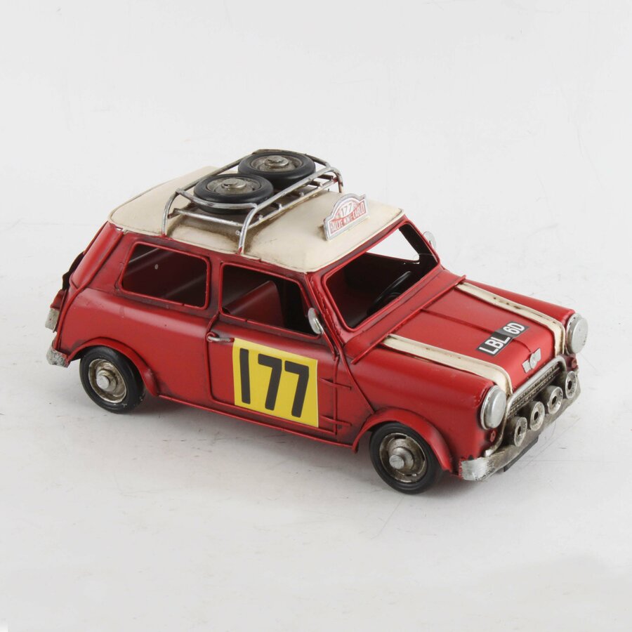 Mini Decoratiune miniatura masina, Metal, Rosu