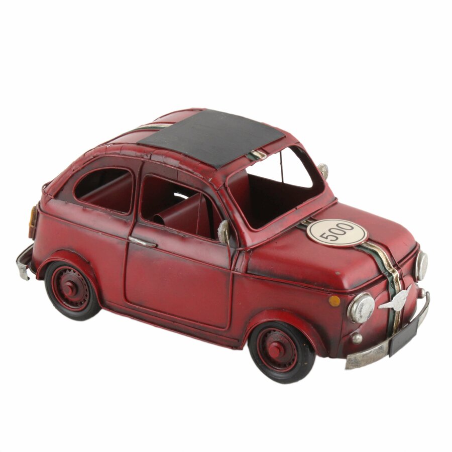 Red Decoratiune miniatura masina, Metal, Rosu