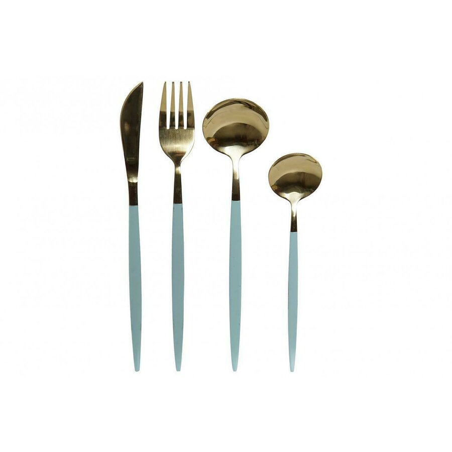 Rosana Set 16 tacamuri, Inox, Verde