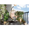 Balansoar de Gradina Alicia, 105x105x196 cm, Metal/Ratan Sintetic, Beige picture - 1
