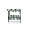Balansoar de grădină Morus 3, 170x110x165 cm, Metal, Verde/Alb/Negru picture - 2