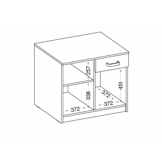Birou Cu Dulap Malta SL 140, 138x107x78.1 cm, Metal/Pal Melaminat picture - 6
