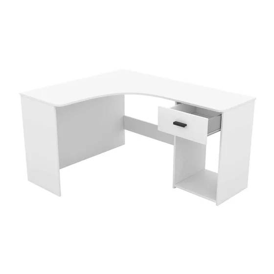 Birou de Colt Corner-2497LU03, 155x125x75 cm, Alb picture - 7