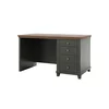 Birou Evora 4 Sertare, 140x77x70 h cm, Verde/Stejar Lefkas picture - 1