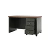 Birou Evora 4 Sertare, 140x77x70 h cm, Verde/Stejar Lefkas picture - 3