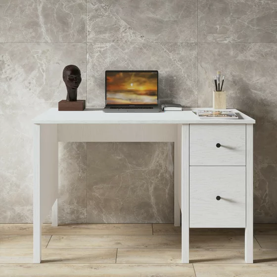 Birou FRN-10036, 120x60x75 cm, Pal Melaminat, Alb picture - 2