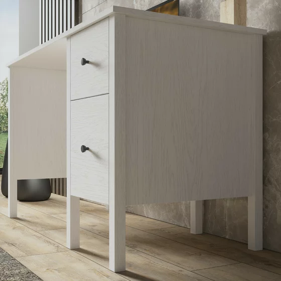 Birou FRN-10036, 120x60x75 cm, Pal Melaminat, Alb picture - 4