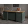 Birou Managerial Evora, 180x70x77 h cm, Verde/Stejar Lefkas picture - 3
