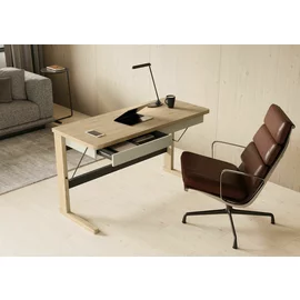 Birou Ollie OL-06, 131x56x77 cm, Stejar/Casmir
