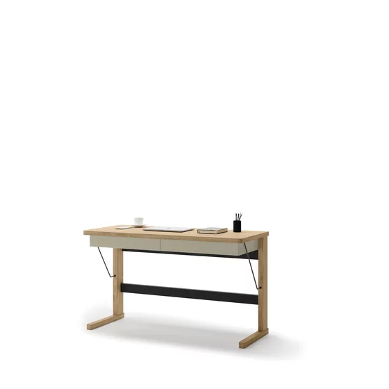 Birou Ollie OL-06, 131x56x77 cm, Stejar/Casmir picture - 4