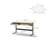 Birou Ollie OL-06, 131x56x77 cm, Stejar/Casmir picture - 6