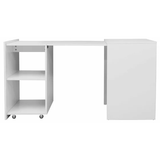 Birou Smart, 140x60x72 CM, Pal Melaminat, Alb picture - 4