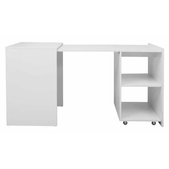 Birou Smart, 140x60x72 CM, Pal Melaminat, Alb picture - 9