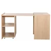 Birou Transformabil Smart, 140x60x72 CM, Pal Melaminat, Stejar Natur picture - 8