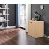 Birou Transformabil Smart, 140x60x72 CM, Pal Melaminat, Stejar Natur picture - 2
