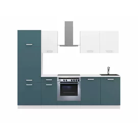 Bucatarie Toni 260 cm, Albastru SKAGERRAK/Alb