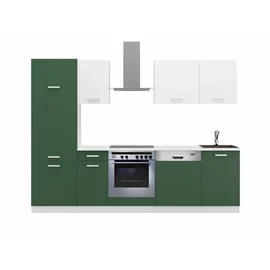 Bucatarie Toni 270 cm, Verde/Alb