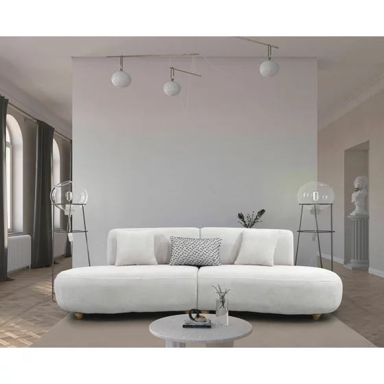 Canapea Belma, 270x110x75 h cm, Stofa, Gri Deschis picture - 1