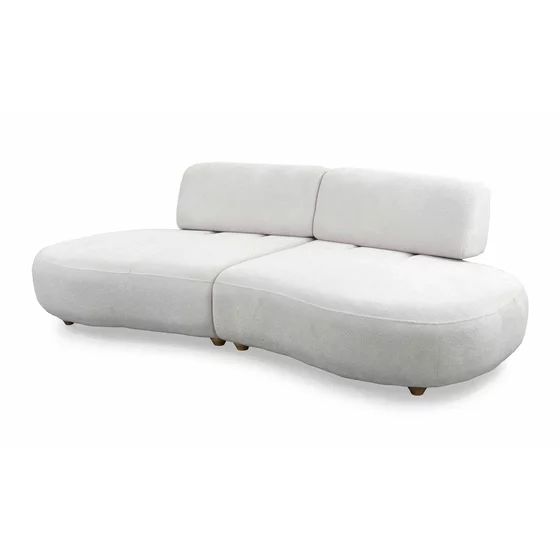 Canapea Belma, 270x110x75 h cm, Stofa, Gri Deschis picture - 2