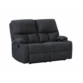 Canapea cu Recliner ASTHA 2R, 138x94x102 cm, Stofa, Gri