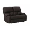Canapea cu Recliner ASTHA 2R, 138x94x102 cm, Stofa, Maro picture - 2