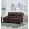 Canapea cu Recliner ASTHA 3R, 187x94x102 cm, Stofa, Maro picture - 1