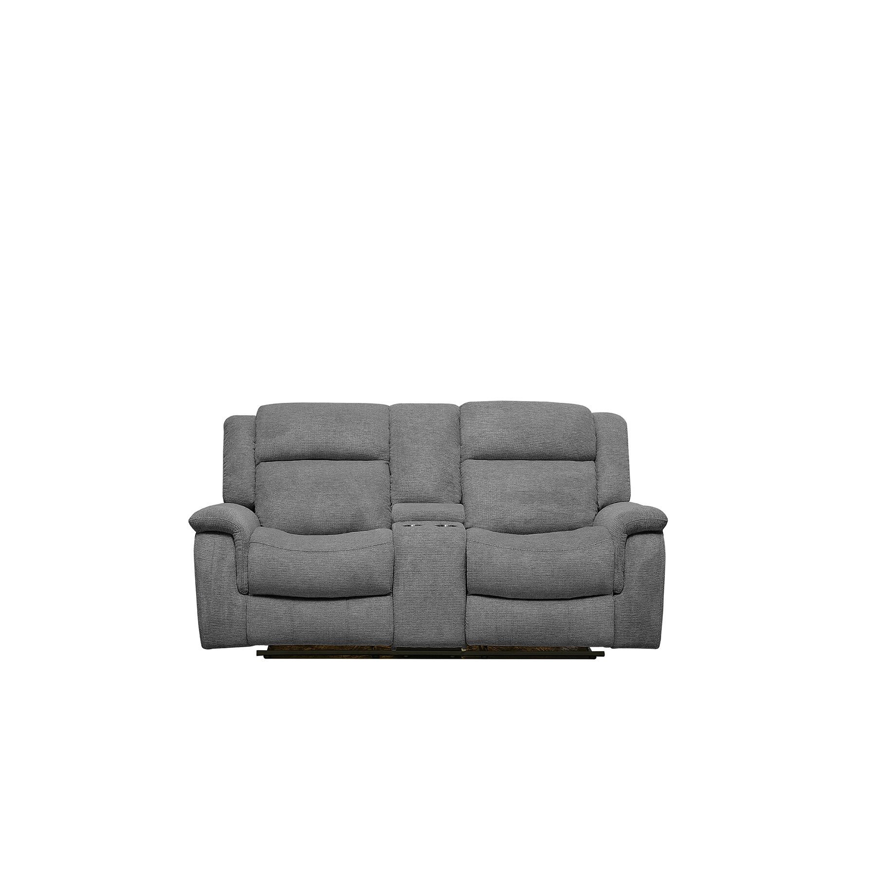 Canapea cu Recliner Carole 2L, 196x101x101 cm, Stofa, Gri