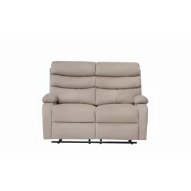 Canapea cu Recliner Denton 2L, 134x94x103 cm,  Stofa, Beige