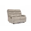 Canapea cu Recliner Denton 2L, 134x94x103 cm,  Stofa, Beige picture - 2