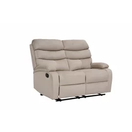 Canapea cu Recliner Denton 2L, 134x94x103 cm,  Stofa, Beige