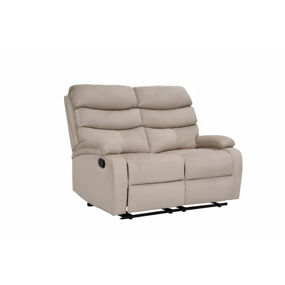 Canapea cu Recliner Denton 2L, 134x94x103 cm,  Stofa, Beige picture - 2